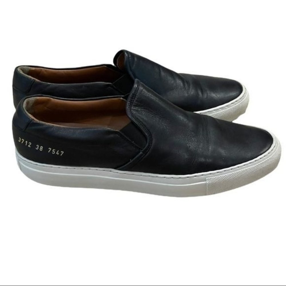 COMMON PROJECTS Women's Slip On Black Sneakers Shoes Size 38 - US 8